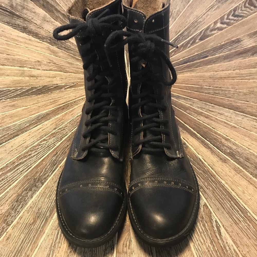 Bed Stu Bonnie Lace Up Boots EUC